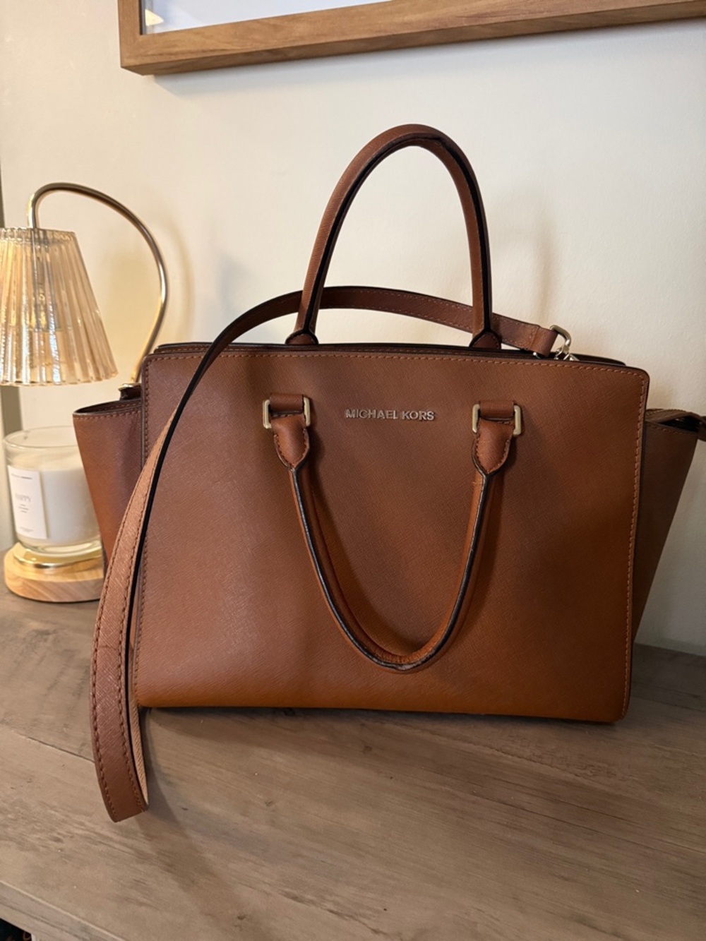 MICHAEL KORS | Brown Selma Purse